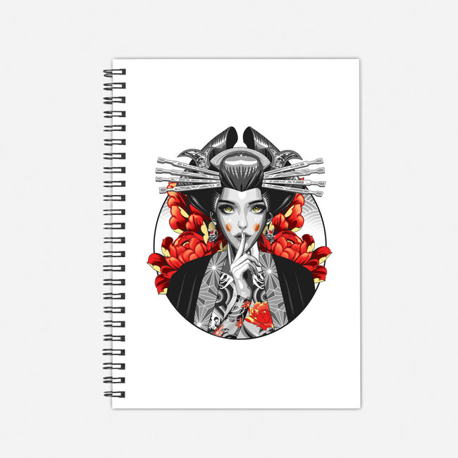 Irezumi Geisha-none dot grid notebook-heydale