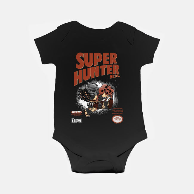 Super Hunter Bros-baby basic onesie-pigboom