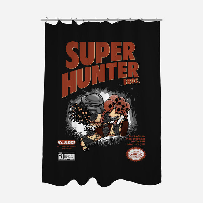 Super Hunter Bros-none polyester shower curtain-pigboom
