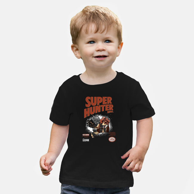 Super Hunter Bros-baby basic tee-pigboom