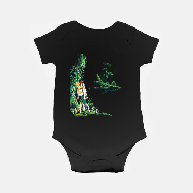 Wolf Princess-baby basic onesie-Hova