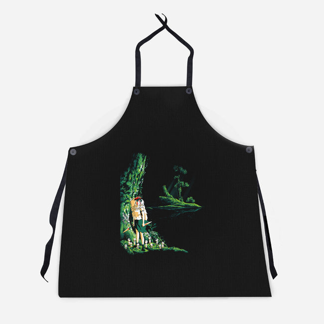 Wolf Princess-unisex kitchen apron-Hova