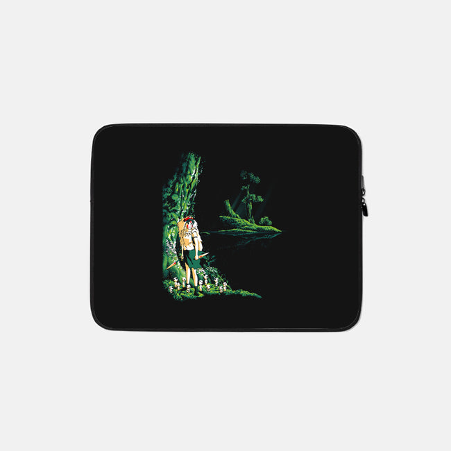 Wolf Princess-none zippered laptop sleeve-Hova