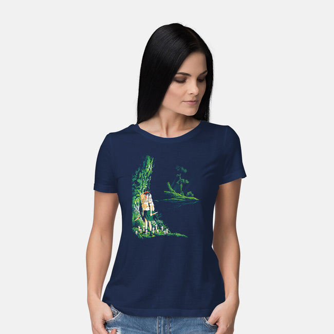 Wolf Princess-womens basic tee-Hova