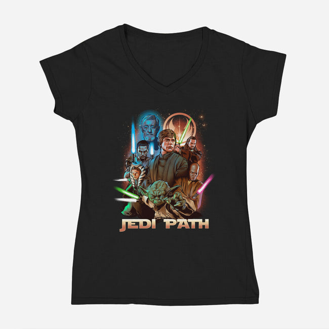 Good Star Boys-womens v-neck tee-Conjura Geek