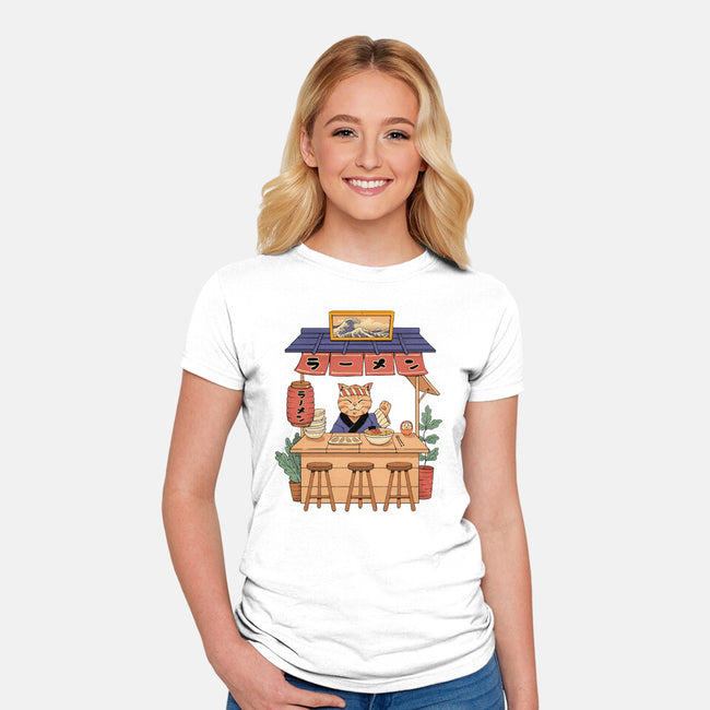 Neko Ramen House-womens fitted tee-vp021