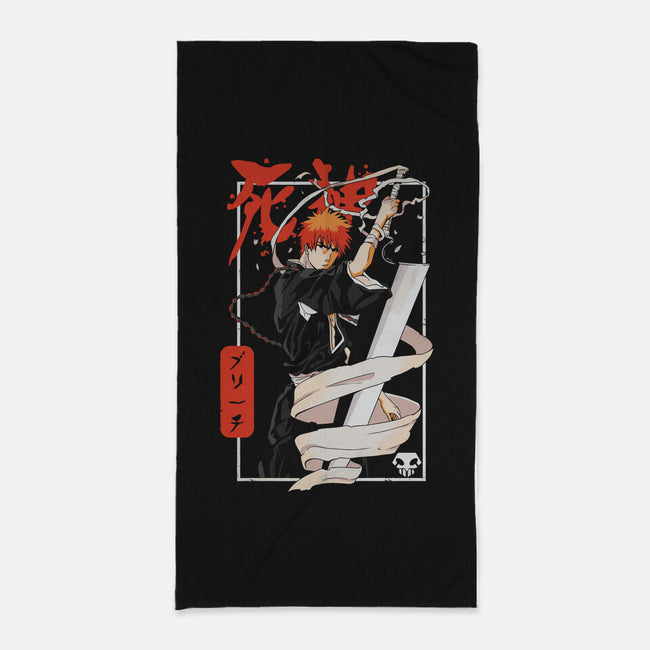Samurai Ichigo-none beach towel-Bellades