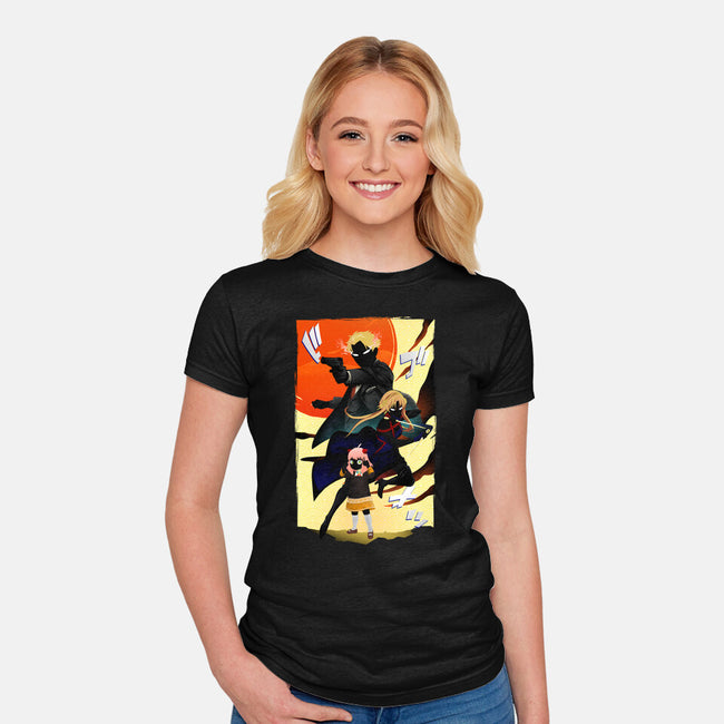 Spy Parents-womens fitted tee-bellahoang