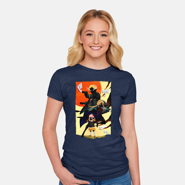 Spy Parents-womens fitted tee-bellahoang