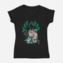 Mountain Demon-womens v-neck tee-RonStudio