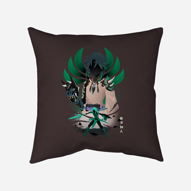 Mountain Demon-none removable cover w insert throw pillow-RonStudio