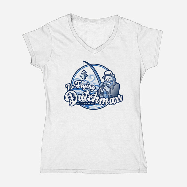 The Frying Dutchman-womens v-neck tee-se7te