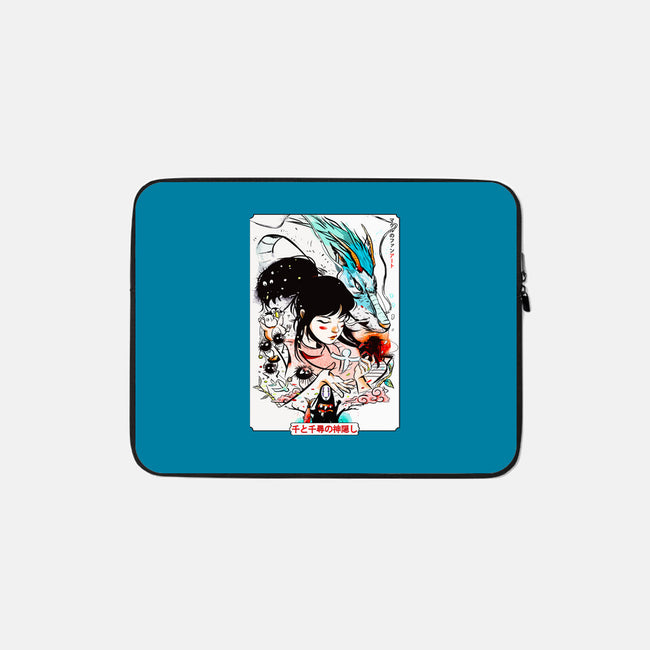 The Dragon's Love-none zippered laptop sleeve-Bellades