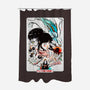 The Dragon's Love-none polyester shower curtain-Bellades