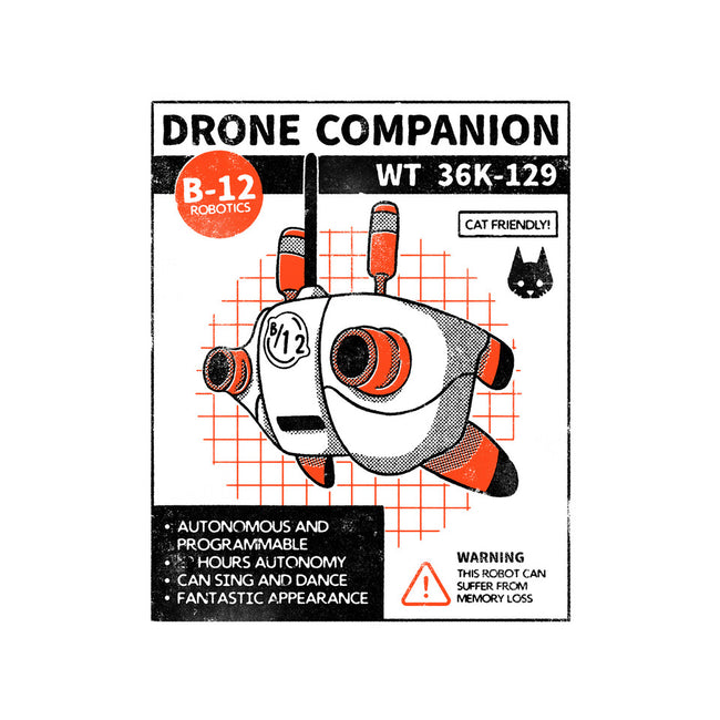 Drone Companion-none polyester shower curtain-paulagarcia