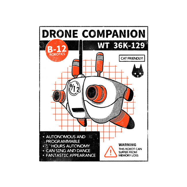 Drone Companion-none removable cover w insert throw pillow-paulagarcia