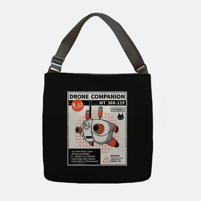 Drone Companion-none adjustable tote bag-paulagarcia