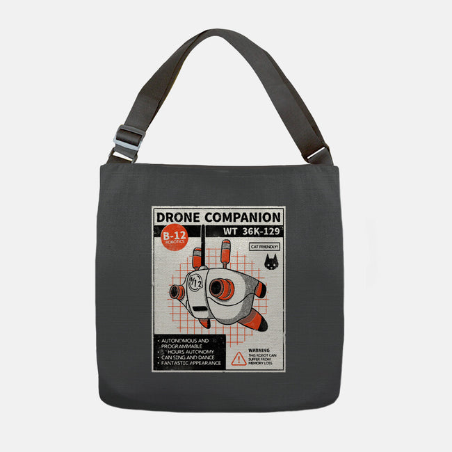Drone Companion-none adjustable tote bag-paulagarcia