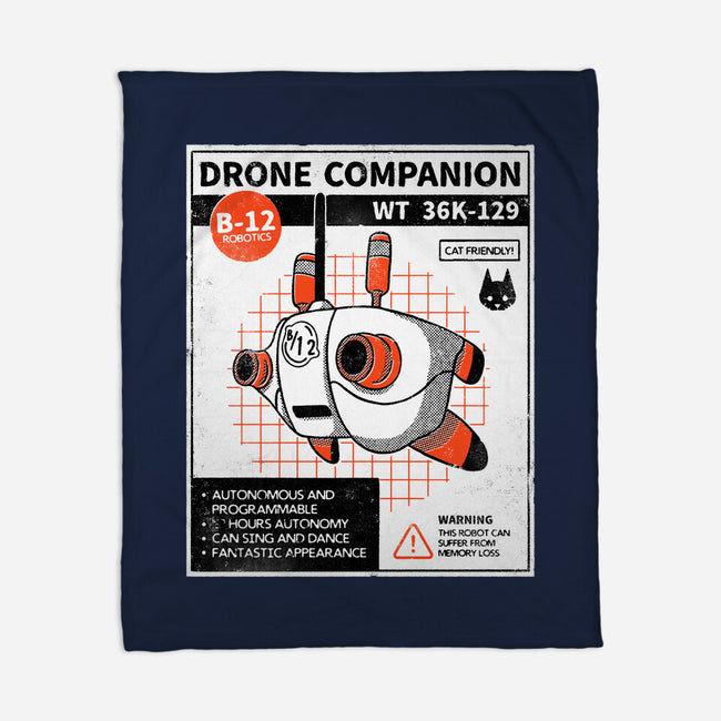Drone Companion-none fleece blanket-paulagarcia