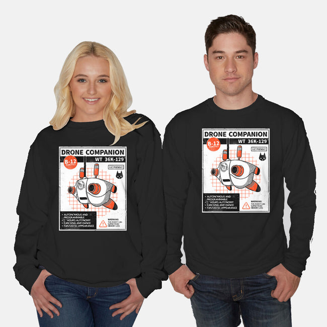 Drone Companion-unisex crew neck sweatshirt-paulagarcia