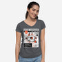 Drone Companion-womens v-neck tee-paulagarcia