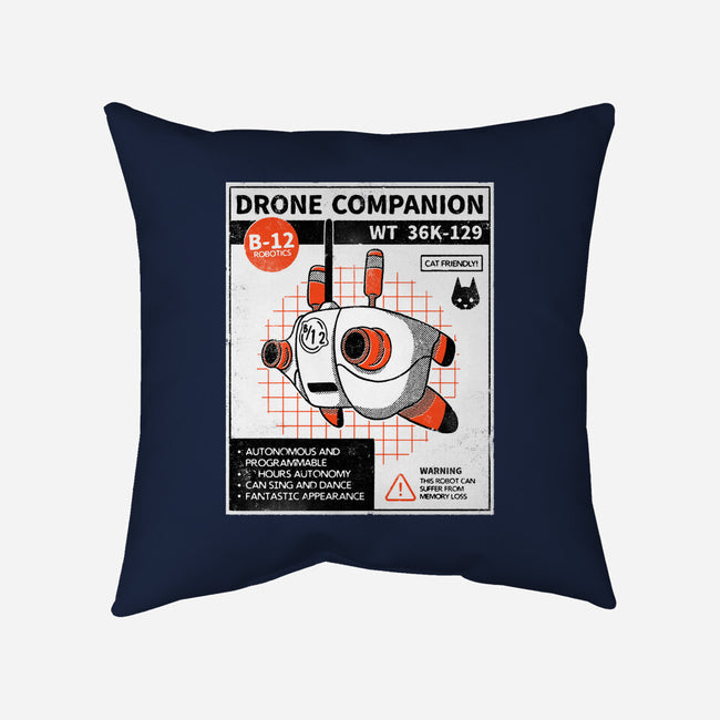 Drone Companion-none removable cover w insert throw pillow-paulagarcia