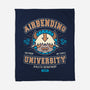 University Of Airbending-none fleece blanket-Logozaste