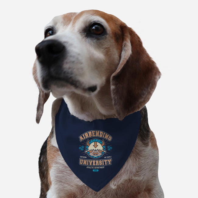 University Of Airbending-dog adjustable pet collar-Logozaste