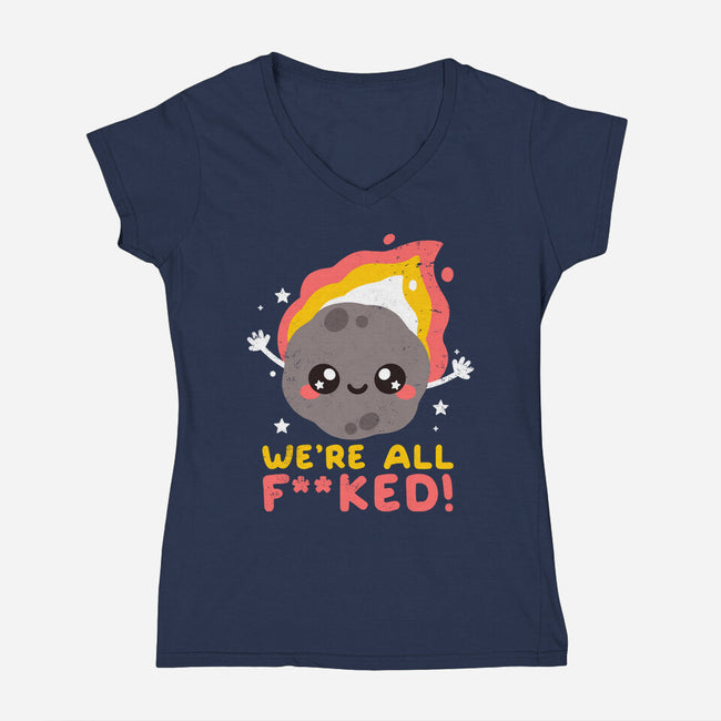 It's The End-womens v-neck tee-NemiMakeit