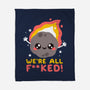 It's The End-none fleece blanket-NemiMakeit