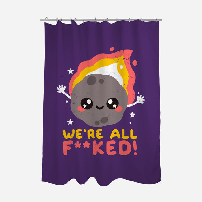 It's The End-none polyester shower curtain-NemiMakeit
