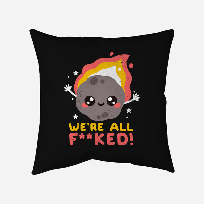 It's The End-none removable cover w insert throw pillow-NemiMakeit