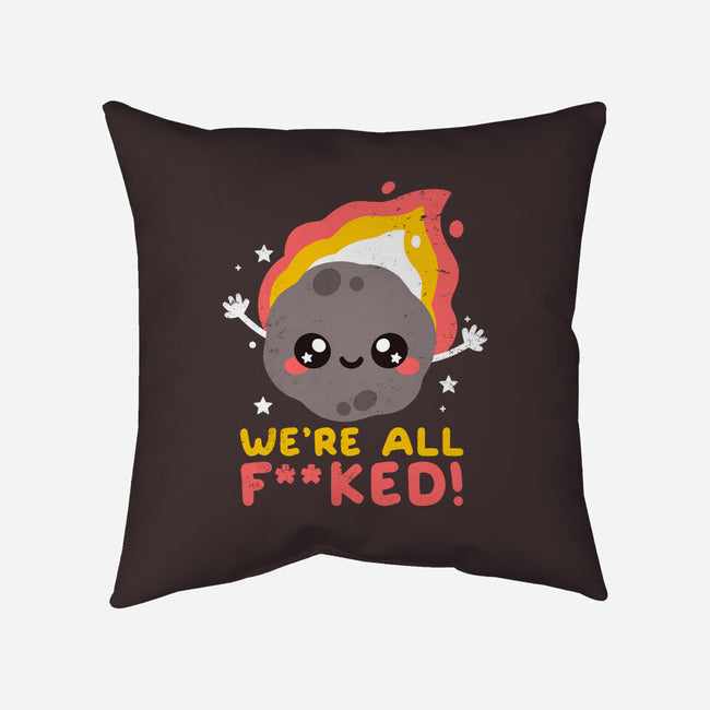 It's The End-none removable cover w insert throw pillow-NemiMakeit