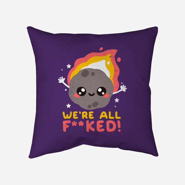 It's The End-none removable cover throw pillow-NemiMakeit