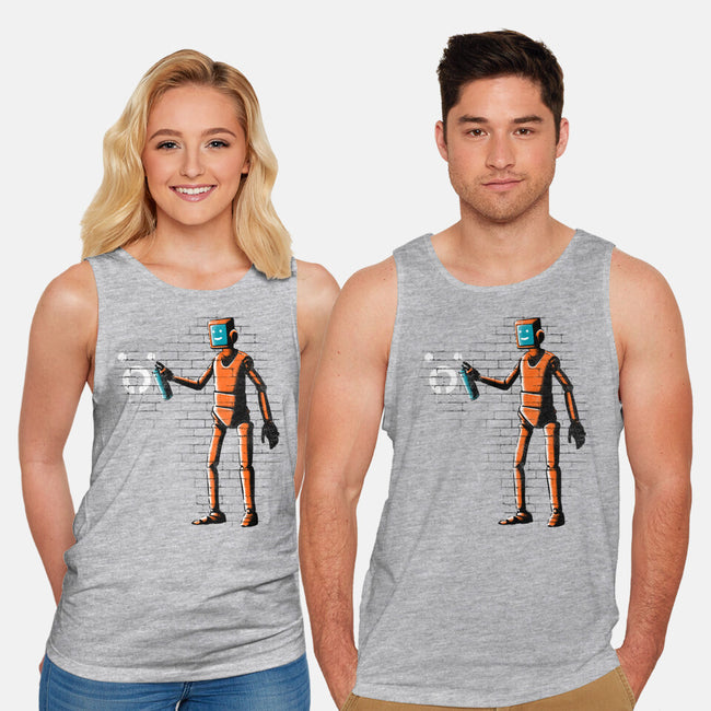 Outsider Graffiti-unisex basic tank-paulagarcia