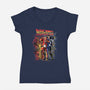 Back To The Upside Down-womens v-neck tee-zascanauta
