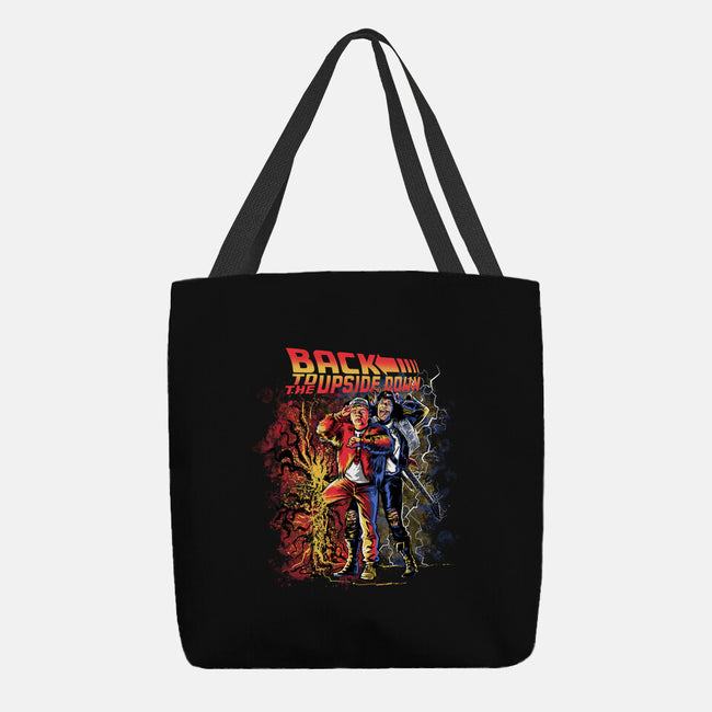 Back To The Upside Down-none basic tote bag-zascanauta