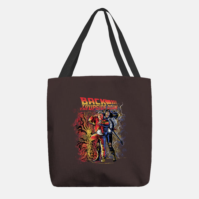 Back To The Upside Down-none basic tote bag-zascanauta