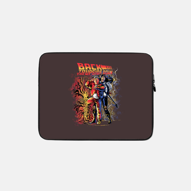Back To The Upside Down-none zippered laptop sleeve-zascanauta