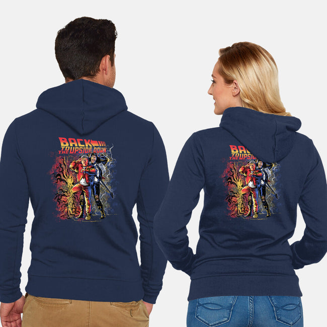 Back To The Upside Down-unisex zip-up sweatshirt-zascanauta