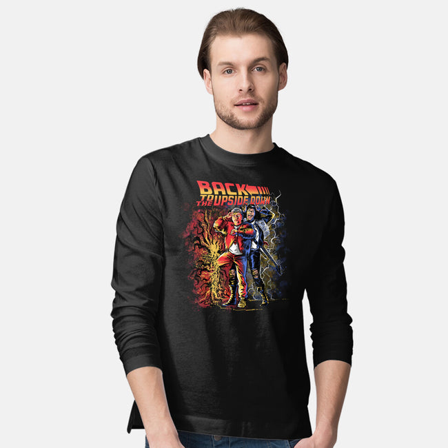 Back To The Upside Down-mens long sleeved tee-zascanauta