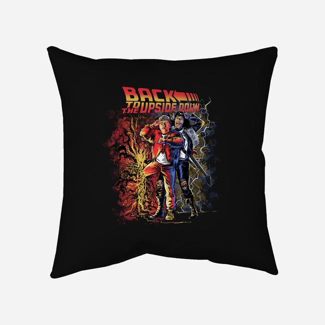 Back To The Upside Down-none removable cover w insert throw pillow-zascanauta