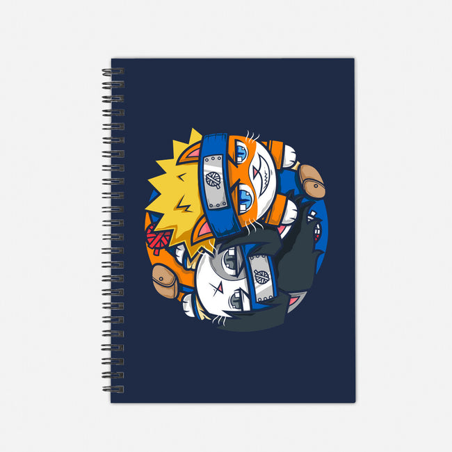 Meow-ruto-none dot grid notebook-krisren28