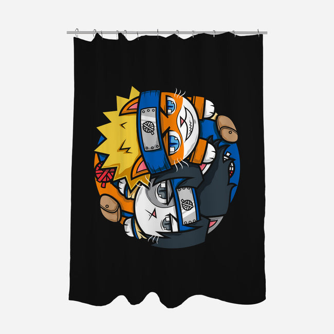 Meow-ruto-none polyester shower curtain-krisren28