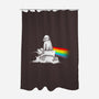 Bark Side Of The Moon-none polyester shower curtain-eduely