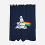 Bark Side Of The Moon-none polyester shower curtain-eduely