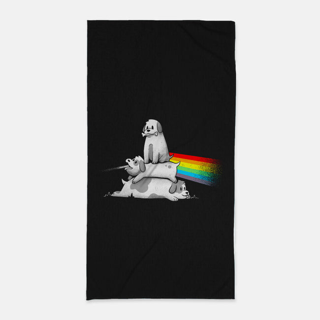 Bark Side Of The Moon-none beach towel-eduely