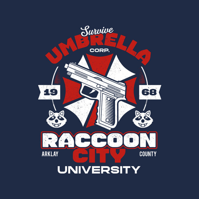 Survive Raccoon University-womens basic tee-Logozaste
