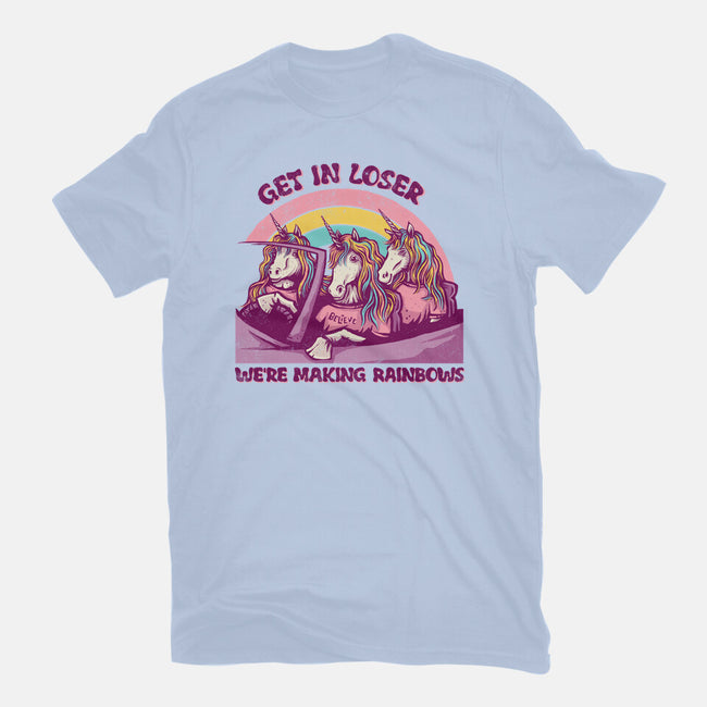 We're Making Rainbows-womens basic tee-kg07