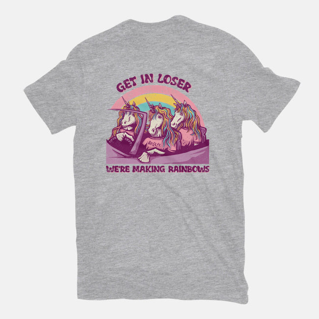 We're Making Rainbows-womens basic tee-kg07